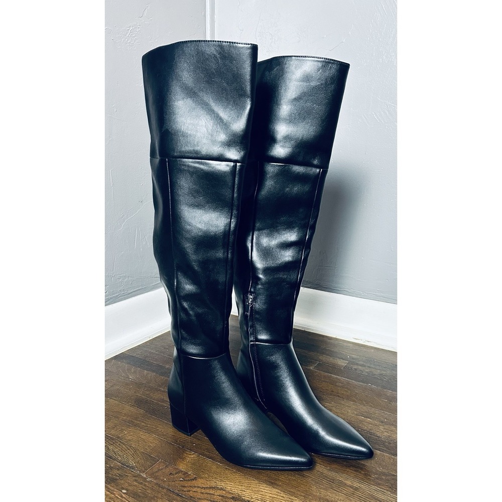 Marc Fisher LTD Lottie Over-the-Knee boots in black Size 8M Chic Classic Style
